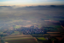 Aerial view of Village view in Barbelroth in the state Rhineland-Palatinate, Germany