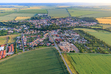 Overview of towns from the north in the district Hoym in Seeland in the state Saxony-Anhalt, Germany
