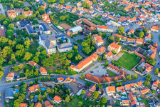 Domain, Primary School Prinzenhaus and Castle Hoym Foundation in the district Hoym in Seeland in the state Saxony-Anhalt, Germany
