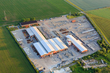 Aerial view of BERDING CONCRETE GmbH in the district Badeborn in Ballenstedt in the state Saxony-Anhalt, Germany