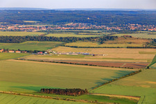 Airport Ballenstedt from the north in the district Asmusstedt in Ballenstedt in the state Saxony-Anhalt, Germany