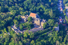 Aerial photograpy of Castle Mansfeld in Mansfeld in the state Saxony-Anhalt, Germany