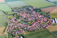 Village view from the southeast in the district Arnstedt in Arnstein in the state Saxony-Anhalt, Germany