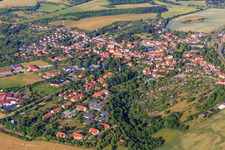 View of the town from the east in the district Neinstedt in Thale in the state Saxony-Anhalt, Germany