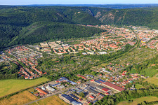 City view from the northeast in Thale in the state Saxony-Anhalt, Germany