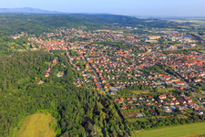 City view from the east in Blankenburg in the state Saxony-Anhalt, Germany