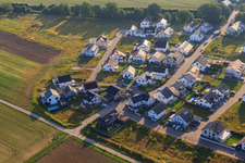 Bird's eye view of New development area K2 in Kandel in the state Rhineland-Palatinate, Germany