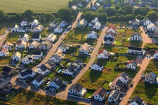 New development area K2 in Kandel in the state Rhineland-Palatinate, Germany viewn from the air