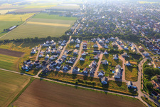 Drone image of New development area K2 in Kandel in the state Rhineland-Palatinate, Germany