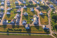 New development area K2 in Kandel in the state Rhineland-Palatinate, Germany from the drone perspective