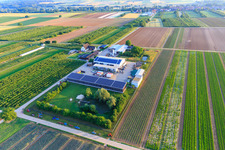 Farmer's Garden in Winden in the state Rhineland-Palatinate, Germany out of the air