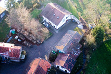 Schaidter Mill in the district Schaidt in Wörth am Rhein in the state Rhineland-Palatinate, Germany from above