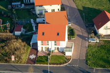 In the lower field in the district Schaidt in Wörth am Rhein in the state Rhineland-Palatinate, Germany from above