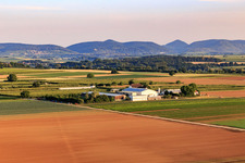 Aerial photograpy of Farmer's Garden in Winden in the state Rhineland-Palatinate, Germany