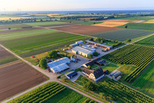 Farmer's Garden in Winden in the state Rhineland-Palatinate, Germany from above