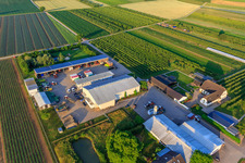 Farmer's Garden in Winden in the state Rhineland-Palatinate, Germany out of the air