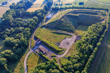 Closed landfill in the district Klingen in Heuchelheim-Klingen in the state Rhineland-Palatinate, Germany