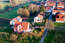 Aerial photograpy of Oberdorfstr in Oberhausen in the state Rhineland-Palatinate, Germany