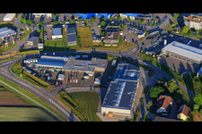 Berner Feld industrial park with CARSIG GmbH and Kirch – engineering and products GmbH in Rottweil in the state Baden-Wuerttemberg, Germany