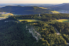 German Air Traffic Control radar tower at Wißen Kreuz in Gosheim in the state Baden-Wuerttemberg, Germany