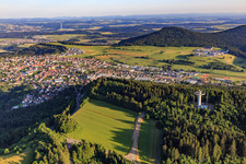 View of the town from the east in Gosheim in the state Baden-Wuerttemberg, Germany