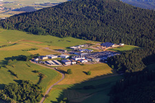 Industrial area Am Forchenwald with Schuler Präzisionstechnik KG and Anton Weiss GmbH in Gosheim in the state Baden-Wuerttemberg, Germany