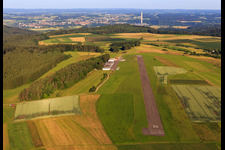 AIRFIELD ROTTWEIL - EDSZ from the east in the district Zepfenhan in Rottweil in the state Baden-Wuerttemberg, Germany