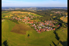 Village view from the east in the district Zepfenhan in Rottweil in the state Baden-Wuerttemberg, Germany
