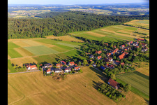 Village view from the east in the district Vaihingerhof in Rottweil in the state Baden-Wuerttemberg, Germany