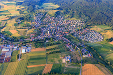 Village view from the southeast in the district Bergfelden in Sulz am Neckar in the state Baden-Wuerttemberg, Germany