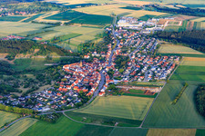 Village view from the northwest in the district Binsdorf in Geislingen in the state Baden-Wuerttemberg, Germany