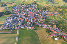 Village view from the west in the district Erlaheim in Geislingen in the state Baden-Wuerttemberg, Germany