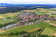 Village view from the north in the district Täbingen in Rosenfeld in the state Baden-Wuerttemberg, Germany