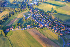 Village view from the northwest in the district Schabenhausen in Niedereschach in the state Baden-Wuerttemberg, Germany