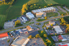 Axtbühl industrial estate with Pfiffner GmbH and Schrenk GmbH in Zimmern ob Rottweil in the state Baden-Wuerttemberg, Germany