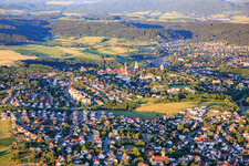 City view from the west in Rottweil in the state Baden-Wuerttemberg, Germany