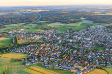 View of the town from the northeast in Villingendorf in the state Baden-Wuerttemberg, Germany