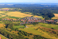 View of the town from the east in the district Erlaheim in Geislingen in the state Baden-Wuerttemberg, Germany