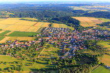 Overview of the town from the south in the district Erlaheim in Geislingen in the state Baden-Wuerttemberg, Germany