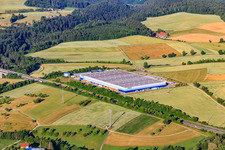 Oblique view of Elflein E-Mobility Logistics Rottweil GmbH in the district Trichtingen in Epfendorf in the state Baden-Wuerttemberg, Germany