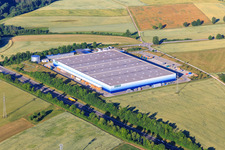 Elflein E-Mobility Logistics Rottweil GmbH in the district Trichtingen in Epfendorf in the state Baden-Wuerttemberg, Germany from above