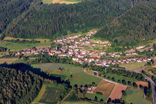 Village view from the northeast in the district Altoberndorf in Oberndorf am Neckar in the state Baden-Wuerttemberg, Germany