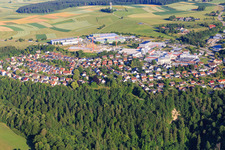 View of the town from the east in the district Lindenhof in Oberndorf am Neckar in the state Baden-Wuerttemberg, Germany