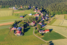 Village view from the west in the district Busenweiler in Dornhan in the state Baden-Wuerttemberg, Germany