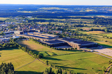Company premises of ARBURG GmbH + Co KG from the southwest in Loßburg in the state Baden-Wuerttemberg, Germany