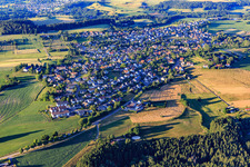 Village view from the southwest in the district Dietersweiler in Freudenstadt in the state Baden-Wuerttemberg, Germany