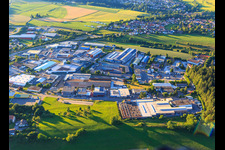 Alte Poststraße industrial area with ED surfaces and Wagner specialist center in the district Wittlensweiler in Freudenstadt in the state Baden-Wuerttemberg, Germany