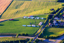 Construction of the Circus Arena on the Bärenwiesen in the district Wittlensweiler in Freudenstadt in the state Baden-Wuerttemberg, Germany