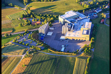 Aerial view of Sicht-pack Hagner GmbH in the district Hallwangen in Dornstetten in the state Baden-Wuerttemberg, Germany