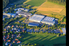 Oblique view of Fischer werke Plant Tumlingen in the district Tumlingen in Waldachtal in the state Baden-Wuerttemberg, Germany
